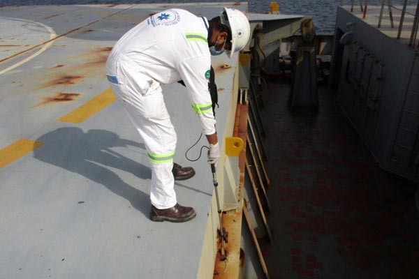 Inspection of Hatch Cover Carried Out | Constellation Marine Services 
